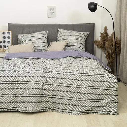 Комплект постільної білизни Viluta євро ранфорс 24312 100% бавовна - фото 1