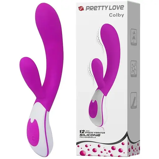 Вібратор-кролик Pretty Love Colby Vibrator 21.5 см фіолетовий