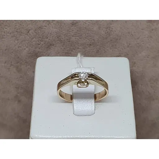 Золоте кільце Гаразд з діамантом. 302399 18 - фото 3