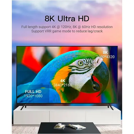 Кабель Vention HDMI-HDMI V 2.1 60 м (ALBBAE) - фото 3