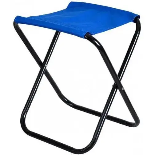 Стілець складаний YE chairs синій без спинки для відпочинок / туризм / рибалка / сад - фото 1