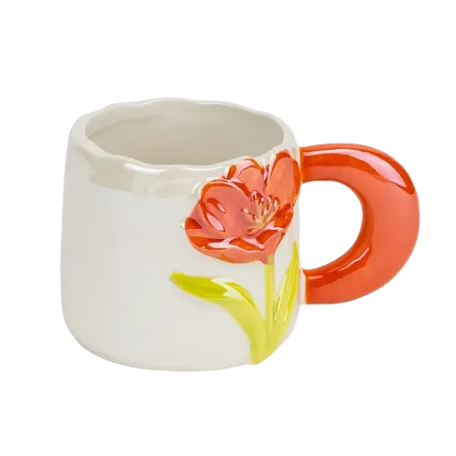 Чашка Elisey Оранжевый тюльпан 400 мл оранжевый (4013-004) - фото 2