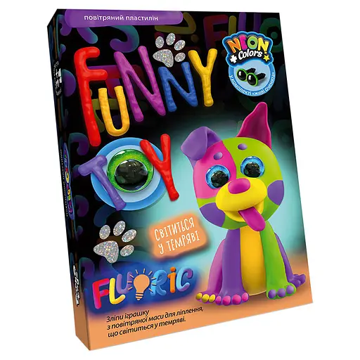 Набір творчості Air Clay Fluoric, 4 кольори, Danko Toys