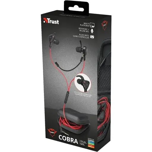 Наушники Trust GXT 408 Cobra Multiplatform 3.5 mm Red - фото 7
