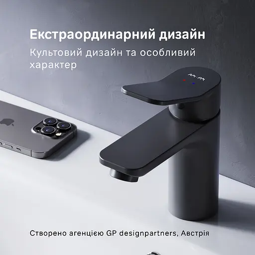 Смеситель для умывальника Am.Pm X-Joy black F85A02122 Черный матовый - фото 2