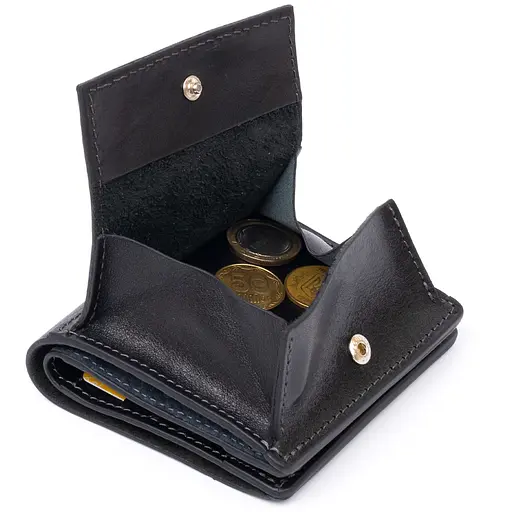 Кожаный портмоне Grande Pelle 9.5х10х2 см acs0016032 - фото 3