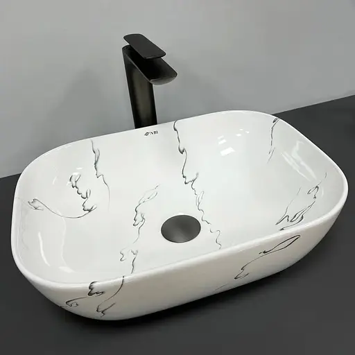 Умивальник VBI Ravenna marmo накладний VBI-011210, Мармур - фото 1