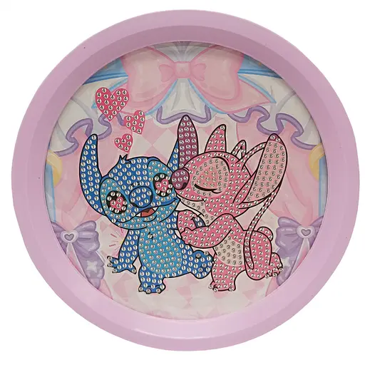 Детский набор алмазная мозаика "Стич" YK-6532-16(Violet)