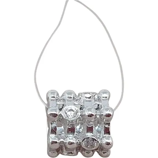 Серебряная подвеска-шарм Qvaliz с фианитами. 903-00760