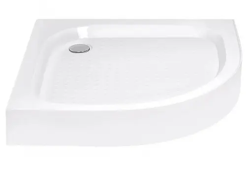 Набор Lidz Душевая кабина Latwa SC90x90.SAT.LOW.GR, полукруглая, стекло тонированное 4 мм + Душевой поддон Kapielka ST90x90x15 - фото 8