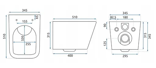 Подвесной унитаз Rea Raul black matt REA-C1100, Черный матовый - фото 9