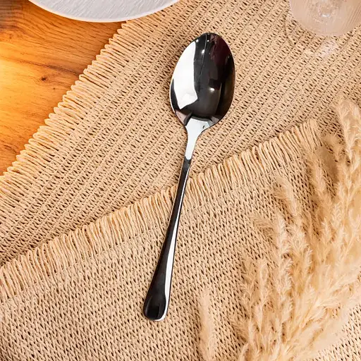 Ложка сервировочная Yiwu из нержавеющей стали хром 26 см столовый прибор сервировка посуда кухонный аксессуар HP-16978-20 - фото 2