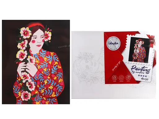 Набір для розпису по номерах Квітуча, 40x50 см