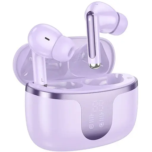 Навушники бездротові Hoco TWS EQ10 вакуумні фіолетовий