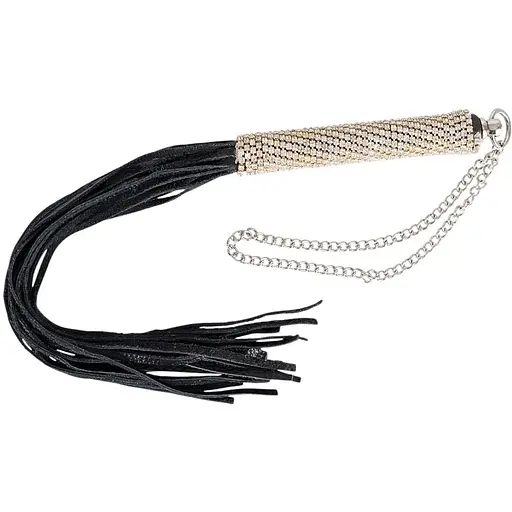 Флогер Bad Kitty Mini Whip Rhinestones 40 см чорний