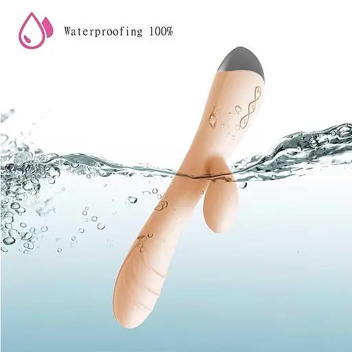 Смарт вибратор-кролик с USB зарядкой 21 см для клитора и точки G Розовый - фото 6