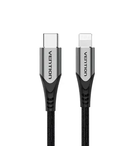 Кабель Vention USB 2.0 C to Lightning Cable 1M Gray Aluminum Alloy Type (TACHF) - фото 1