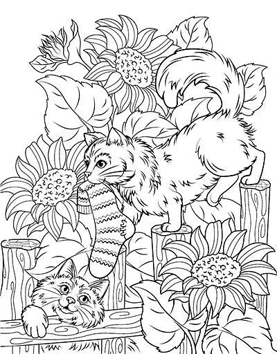 Велика книга розмальовок. Котики та песики - фото 3