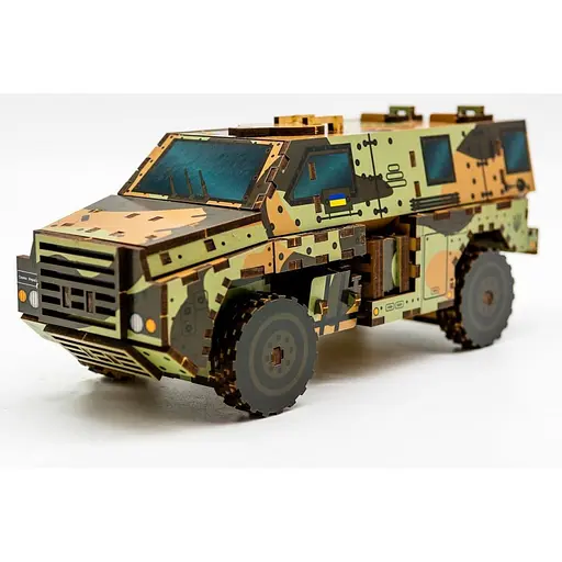 Деревянный 3D конструктор Бушмастер PuzzleOk 139-0209 139 деталей - фото 5