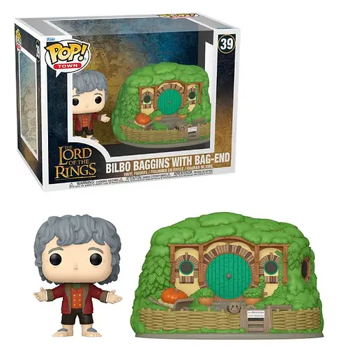 Фігурка Funko Pop Володар кілець Більбо Lord of the Rings Bilbo & Bag End 10 см LOTR B 39