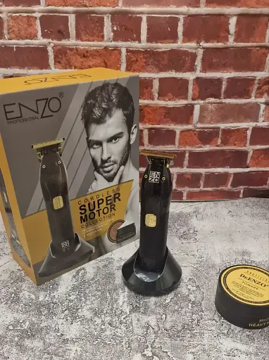 Професійний акумуляторний тример Enzo EN-5048 (Turbo-режим + Зарядна станція) - фото 3