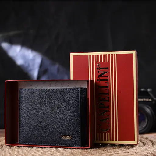 Чоловічий шкіряний гаманець Canpellini 11.5х9.8х1 см acs0025034 - фото 8