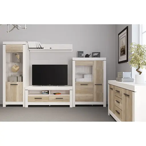 Тумба под телевизор Гербор Белен RTV2S Сосна каньон + Дуб корабельный (GRB-1314) - фото 3