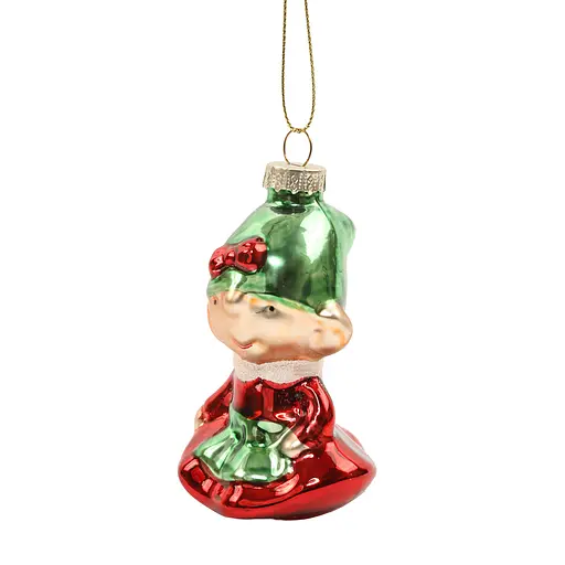 Елочное украшение "Рождественский эльф в красном" 5,4*5,6*12,5 см, YQ1465881 - фото 3