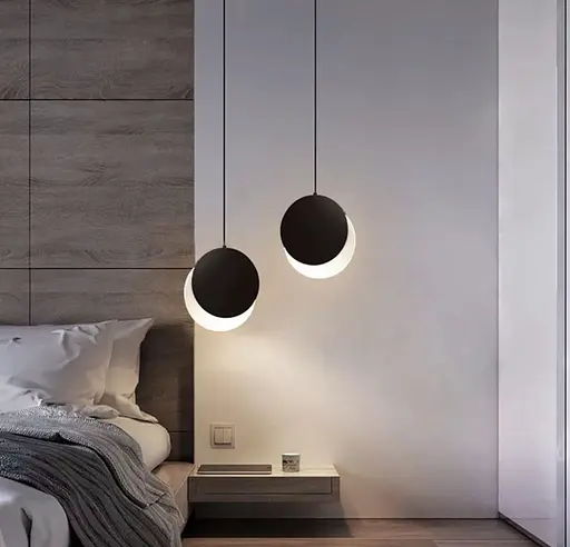 Сучасний підвісний світильник, наче місячне затемнення Line.F Діаметр 18 см - фото 1