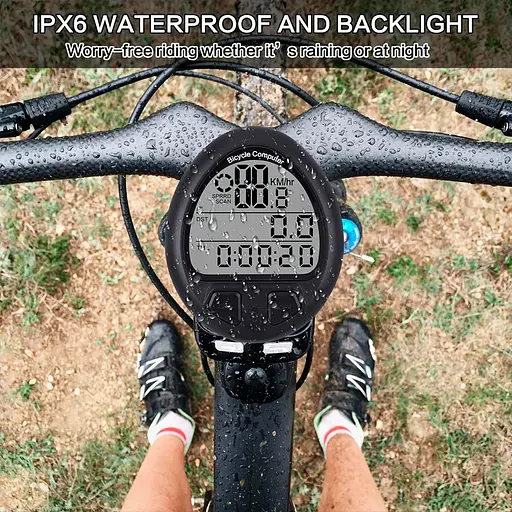 Велокомпьютер Bicycle Computer NO: 669/999 Waterproof + подсветка экрана (19 функций) - фото 6