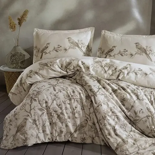 Постільна білизна Melvin V1 Bej Ранфорс Clasy pbe0052066 - фото 1