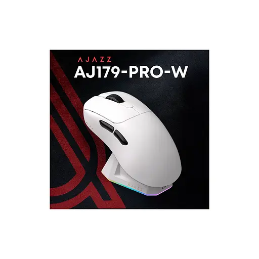 Мышка Ajazz AJ179PRO Wireless/Bluetooth/USB Charging Dock White (AJ179-PRO-W) - фото 5