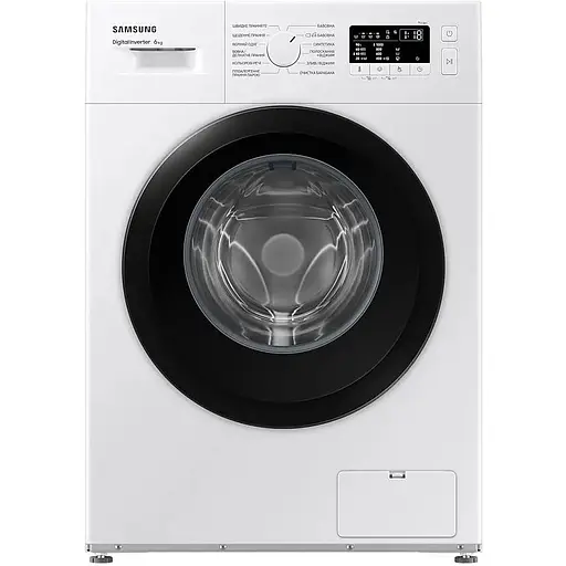 Стиральная машина Samsung WW60A3100BE/UA 6 кг фронтальная узкая 42 л 14 программ скорость отжима 1000 об/мин класс энергопотребления A+++ 85x59.5x40 White