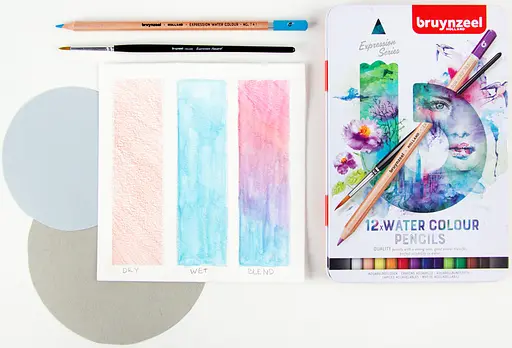 Набор акварельных карандашей Bruynzeel Expression 12 шт. - фото 3
