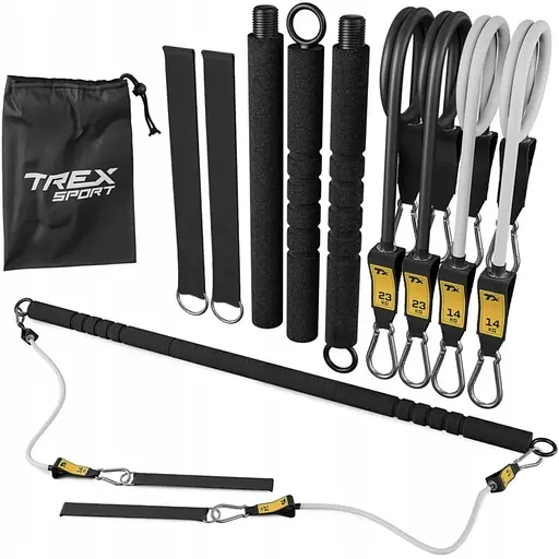 Палиця гімнастична з еспандерами Trex Sport TX-023TS 14-74кг
