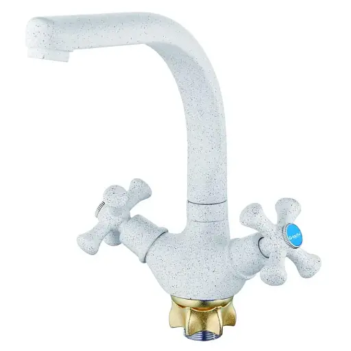 Змішувач для кухні Zegor DTZ4-D827KW двохвентильний 30412 - фото 1