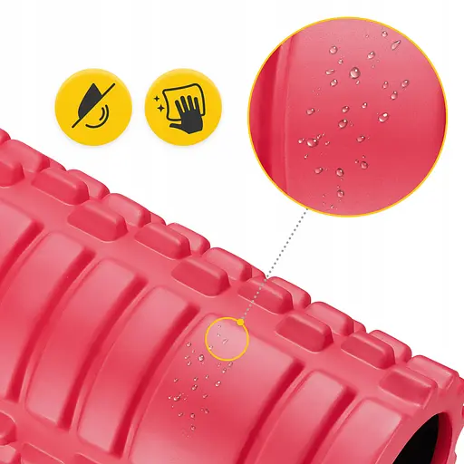 Массажный ролик 4FIZJO 33 x 14 см (валик, роллер) Pink (P-5907739310088) - фото 9