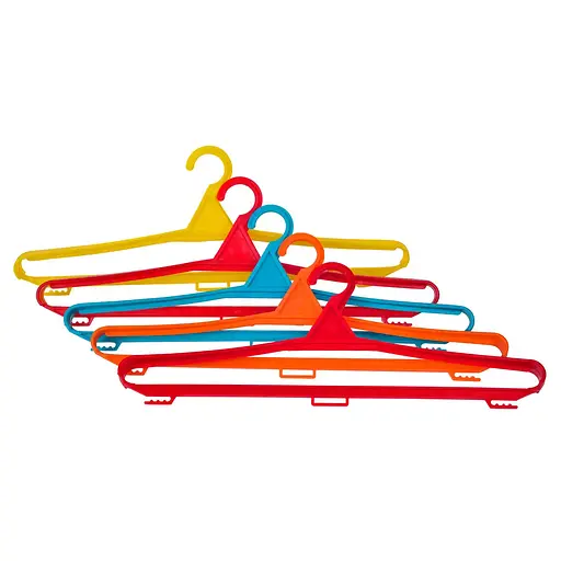 Плічка міцні пластмасові для одягу вішалка 44.5 см 84289 - фото 5