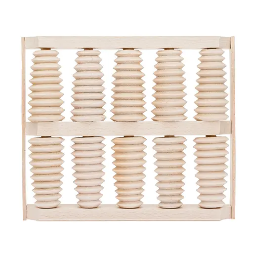 Масажер для стоп дерев'яний для профілактики плоскостопості та рефлекторного масажу на 10 роликів на дві ноги., Woodly 87030 - фото 8