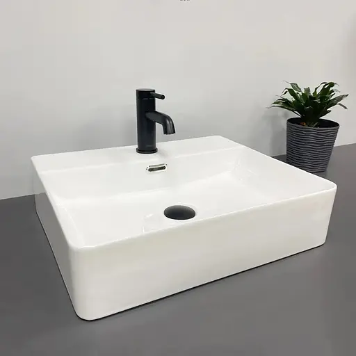 Умивальник VBI Bitonto white накладний підвісний VBI-015700, Білий - фото 1