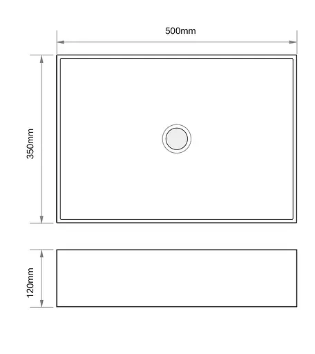 Умивальник накладний Mixxus Premium Quadro-0104 500x350x120 мм MP6515, Білий - фото 8
