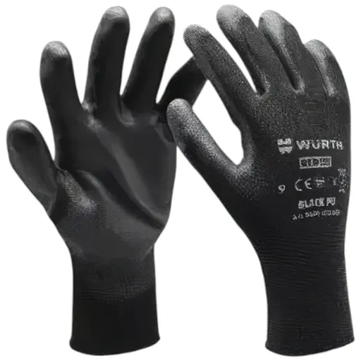 Рукавиці захисні Wurth Spec-Pu-Black поліамід покриття поліуретан пара р. 8 (0899401158) - фото 2