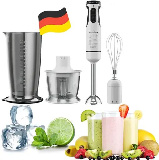 Блендер 3 в 1 Silver Crest SSMS 600 D4 white (миксер чоппер блендер) - фото 2