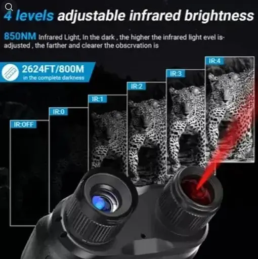 Прибор (бинокль) ночного видения Apexel APL-NV001+ (до 800м в темноте) - фото 6