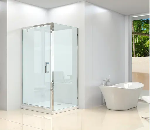 Душевая кабина Dusel A-516 100x100x190 прозрачная, Универсальная, прозрачная, хром, 100x100 - фото 2