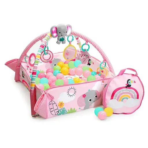 Развивающий коврик 5 в 1 Bright Starts Rainbow Tropics (12625) - фото 1