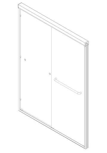 Двері в нішу Koer SR SD03-140x200-TR-01 прозоре скло Easy Clean 8 мм, хром KR5385, універсальні, прозорий, хром - фото 10