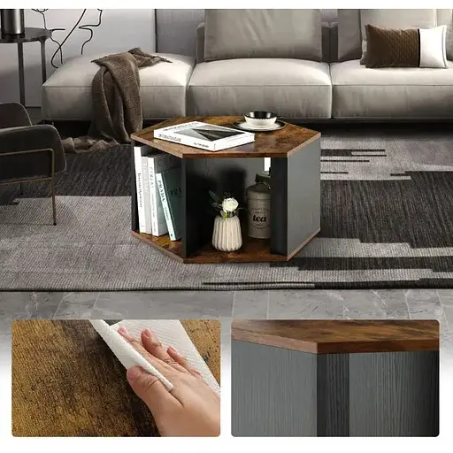 Комплект журнальных столиков Costway Neka шестиугольный - фото 7