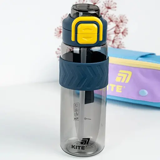 Бутылочка для воды Kite 800 мл серо-желтая (K25-1234-1) - фото 5