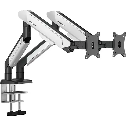 Настільне кріплення для моніторів Anda Seat Stealth Pro II Duo 17-42` Black White (AD-W-A9-2S-BW) [148300] - фото 1